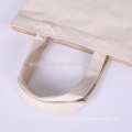 Hot Selling Reusable Natural Color Grocery Canvas Cotton Shopping Tote Bag For Promotion, Supermarket And Advertising